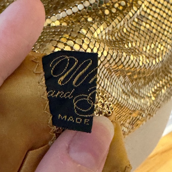 WHITING & DAVIS METAL MESH COWL DRAPE SHIRT - size M - Picture 7 of 8